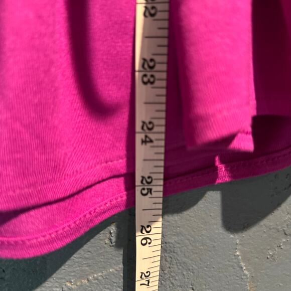 Banana Republic Size Small Fairy Boho Orchid Color Knit blouse Silky Bow neck - Picture 7 of 8